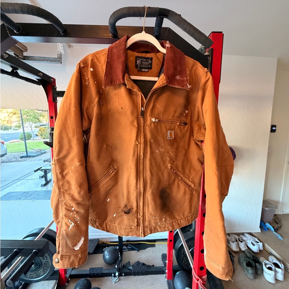 Carhartt Tan and Brown Jacket